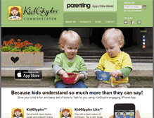 Tablet Screenshot of kidglyphs.com